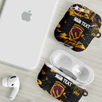 Personalized Brisbane Broncos AirPods Case Graffiti Grunge Abstract Urban Street Style Design