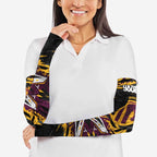 Personalized Brisbane Broncos Arm Sleeves Graffiti Grunge Abstract Urban Street Style Design