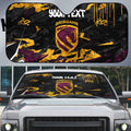 Personalized Brisbane Broncos Auto Sun Shade Graffiti Grunge Abstract Urban Street Style Design