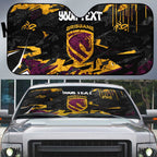 Personalized Brisbane Broncos Auto Sun Shade Graffiti Grunge Abstract Urban Street Style Design