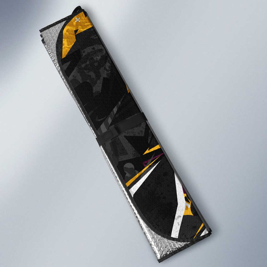 Personalized Brisbane Broncos Auto Sun Shade Graffiti Grunge Abstract Urban Street Style Design