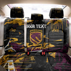 Personalized Brisbane Broncos Back Car Seat Cover Graffiti Grunge Abstract Urban Street Style Design