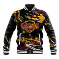 Personalized Brisbane Broncos Baseball Jacket Graffiti Grunge Abstract Urban Street Style Design