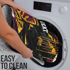Personalized Brisbane Broncos Bathroom Set Graffiti Grunge Abstract Urban Street Style Design