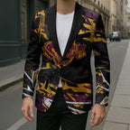 Personalized Brisbane Broncos Blazer Graffiti Grunge Abstract Urban Street Style Design