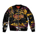 Personalized Brisbane Broncos Bomber Jacket Graffiti Grunge Abstract Urban Street Style Design