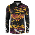 Personalized Brisbane Broncos Button Sweatshirt Graffiti Grunge Abstract Urban Street Style Design