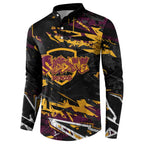 Personalized Brisbane Broncos Button Sweatshirt Graffiti Grunge Abstract Urban Street Style Design