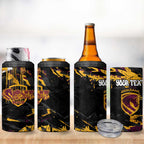Personalized Brisbane Broncos 4 in 1 Can Cooler Tumbler Graffiti Grunge Abstract Urban Street Style Design