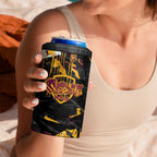 Personalized Brisbane Broncos 4 in 1 Can Cooler Tumbler Graffiti Grunge Abstract Urban Street Style Design