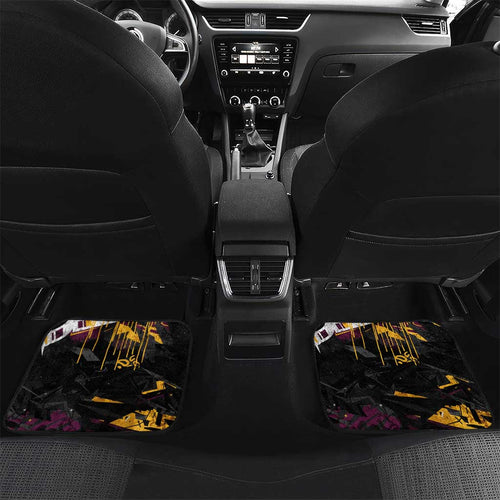 Personalized Brisbane Broncos Car Mats Graffiti Grunge Abstract Urban Street Style Design