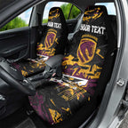 Personalized Brisbane Broncos Car Seat Cover Graffiti Grunge Abstract Urban Street Style Design