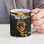 Personalized Brisbane Broncos Ceramic Mug Graffiti Grunge Abstract Urban Street Style Design