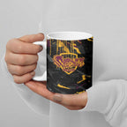 Personalized Brisbane Broncos Ceramic Mug Graffiti Grunge Abstract Urban Street Style Design