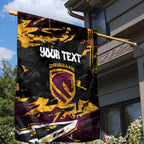 Personalized Brisbane Broncos Garden Flag Graffiti Grunge Abstract Urban Street Style Design
