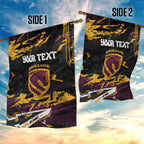 Personalized Brisbane Broncos Garden Flag Graffiti Grunge Abstract Urban Street Style Design