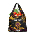 Personalized Brisbane Broncos Grocery Bag Graffiti Grunge Abstract Urban Street Style Design