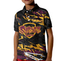 Personalized Brisbane Broncos Kid Polo Shirt Graffiti Grunge Abstract Urban Street Style Design
