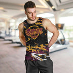 Personalized Brisbane Broncos Men Tank Top Graffiti Grunge Abstract Urban Street Style Design