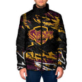 Personalized Brisbane Broncos Padded Jacket Graffiti Grunge Abstract Urban Street Style Design
