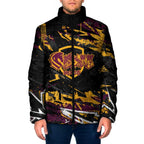 Personalized Brisbane Broncos Padded Jacket Graffiti Grunge Abstract Urban Street Style Design