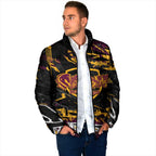 Personalized Brisbane Broncos Padded Jacket Graffiti Grunge Abstract Urban Street Style Design