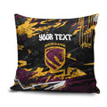 Personalized Brisbane Broncos Pillow Cover Graffiti Grunge Abstract Urban Street Style Design