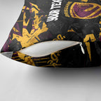 Personalized Brisbane Broncos Pillow Cover Graffiti Grunge Abstract Urban Street Style Design