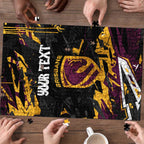 Personalized Brisbane Broncos Puzzle Graffiti Grunge Abstract Urban Street Style Design