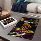 Personalized Brisbane Broncos Puzzle Graffiti Grunge Abstract Urban Street Style Design