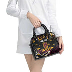 Personalized Brisbane Broncos Shoulder Handbag Graffiti Grunge Abstract Urban Street Style Design