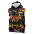 Personalized Brisbane Broncos Sleeveless Hoodie Graffiti Grunge Abstract Urban Street Style Design