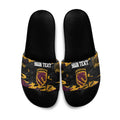 Personalized Brisbane Broncos Slide Sandals Graffiti Grunge Abstract Urban Street Style Design