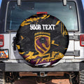 Personalized Brisbane Broncos Spare Tire Cover Graffiti Grunge Abstract Urban Street Style Design