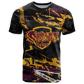 Personalized Brisbane Broncos T Shirt Graffiti Grunge Abstract Urban Street Style Design