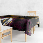 Personalized Brisbane Broncos Tablecloth Graffiti Grunge Abstract Urban Street Style Design