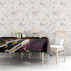 Personalized Brisbane Broncos Tablecloth Graffiti Grunge Abstract Urban Street Style Design