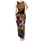 Personalized Brisbane Broncos Tank Maxi Dress Graffiti Grunge Abstract Urban Street Style Design