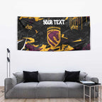 Personalized Brisbane Broncos Tapestry Graffiti Grunge Abstract Urban Street Style Design