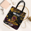 Personalized Brisbane Broncos Tote Bag Graffiti Grunge Abstract Urban Street Style Design