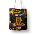 Personalized Brisbane Broncos Tote Bag Graffiti Grunge Abstract Urban Street Style Design