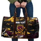 Personalized Brisbane Broncos Travel Bag Graffiti Grunge Abstract Urban Street Style Design