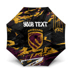 Personalized Brisbane Broncos Umbrella Graffiti Grunge Abstract Urban Street Style Design