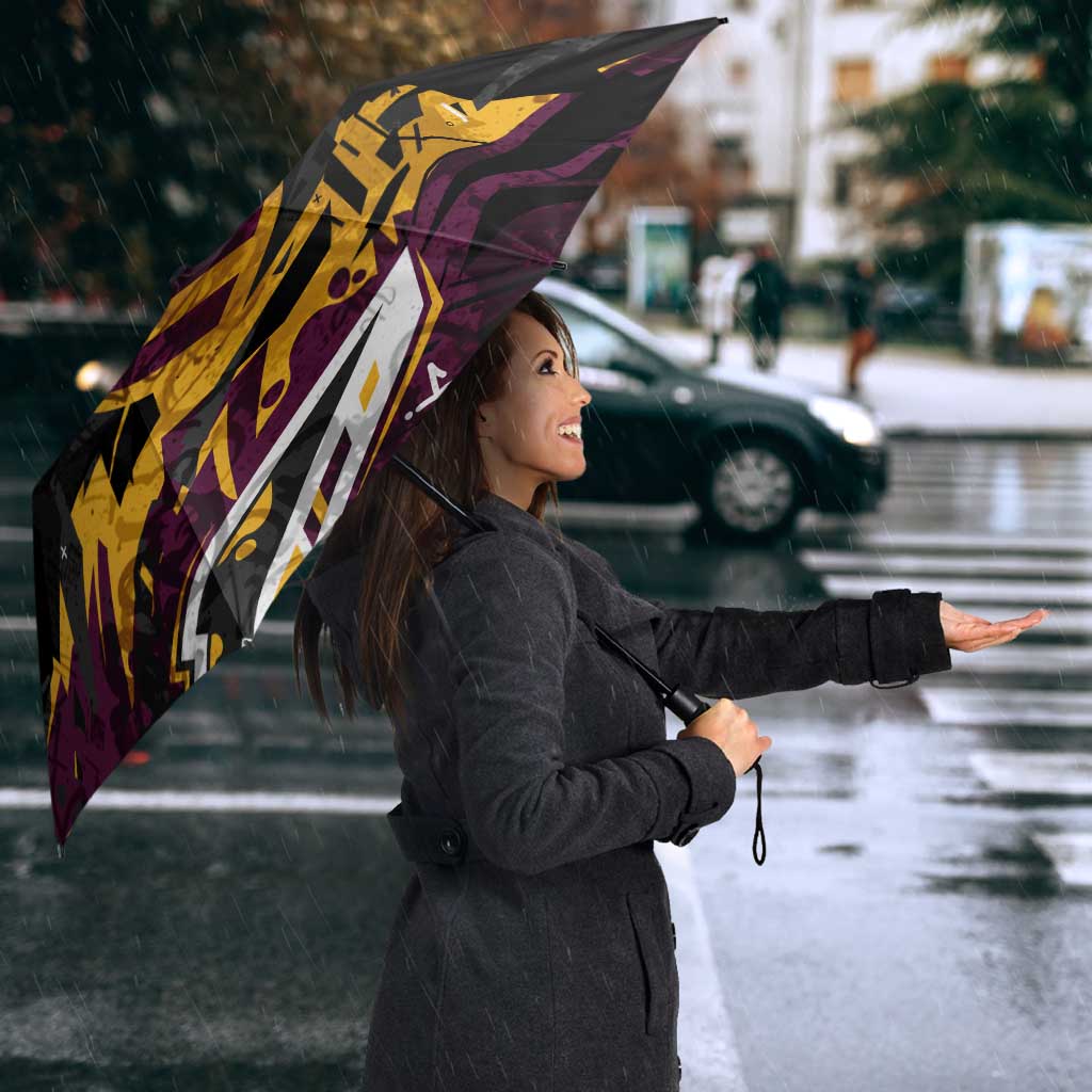 Personalized Brisbane Broncos Umbrella Graffiti Grunge Abstract Urban Street Style Design