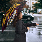 Personalized Brisbane Broncos Umbrella Graffiti Grunge Abstract Urban Street Style Design