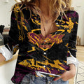 Personalized Brisbane Broncos Women Casual Shirt Graffiti Grunge Abstract Urban Street Style Design