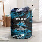 Personalized Cronulla Sutherland Sharks Laundry Basket Graffiti Grunge Abstract Urban Street Style Design