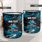 Personalized Cronulla Sutherland Sharks Laundry Basket Graffiti Grunge Abstract Urban Street Style Design