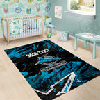 Personalized Cronulla Sutherland Sharks Area Rug Graffiti Grunge Abstract Urban Street Style Design