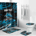 Personalized Cronulla Sutherland Sharks Bathroom Set Graffiti Grunge Abstract Urban Street Style Design